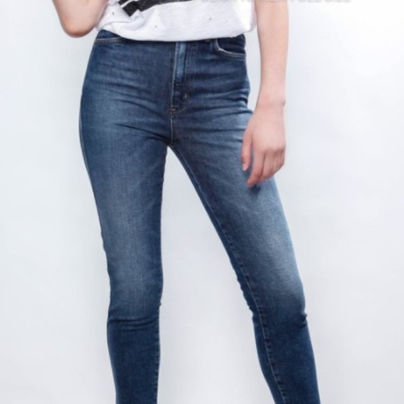 AGOLDE Roxanne Super Hirise Skinny Jeans - Size 24 - Picture 1 of 4